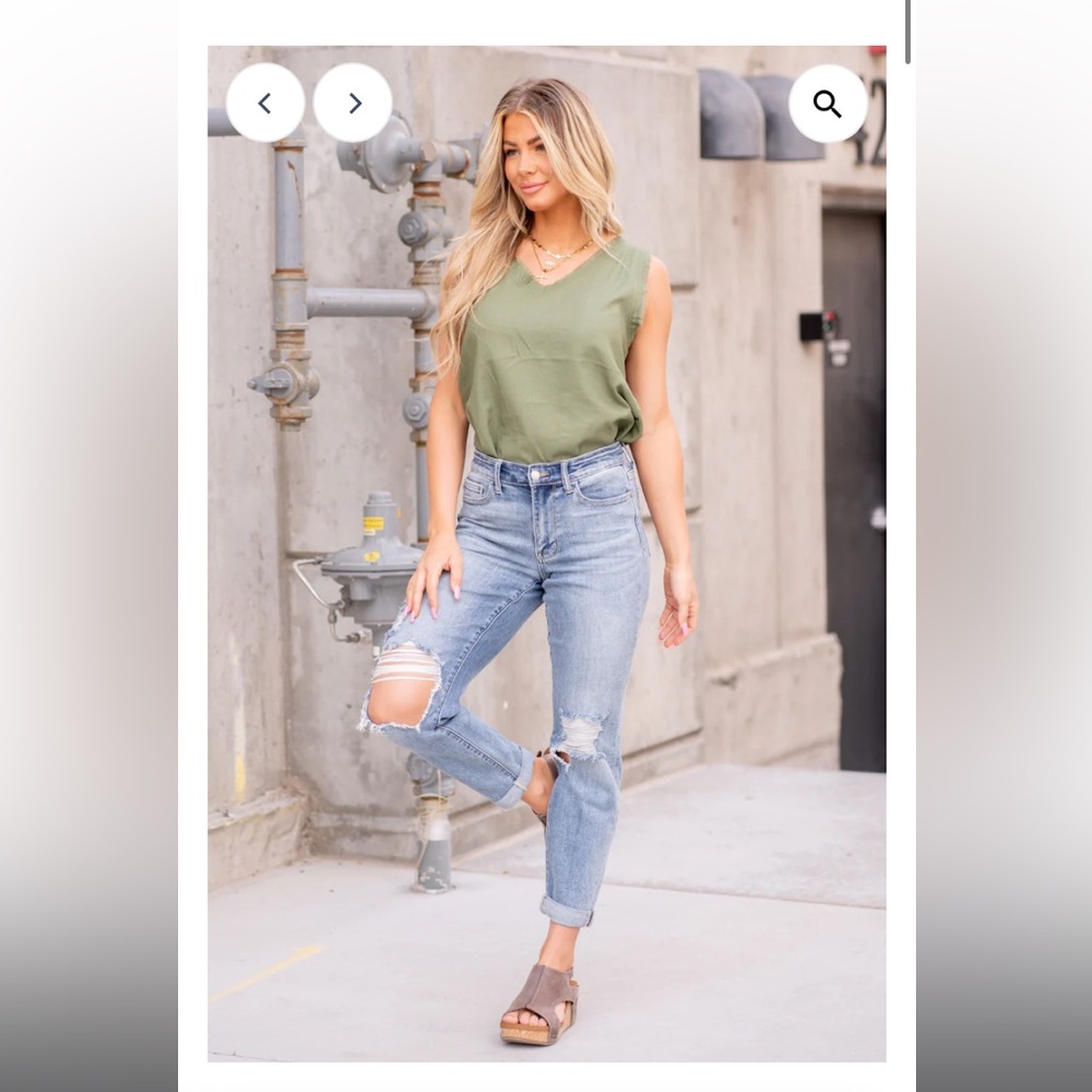 Judy Blue Boyfriend Fit Jeans| size 7/28